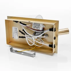 Aplique de pared Lindby Aiden, blanco, latón, brazo de lectura LED