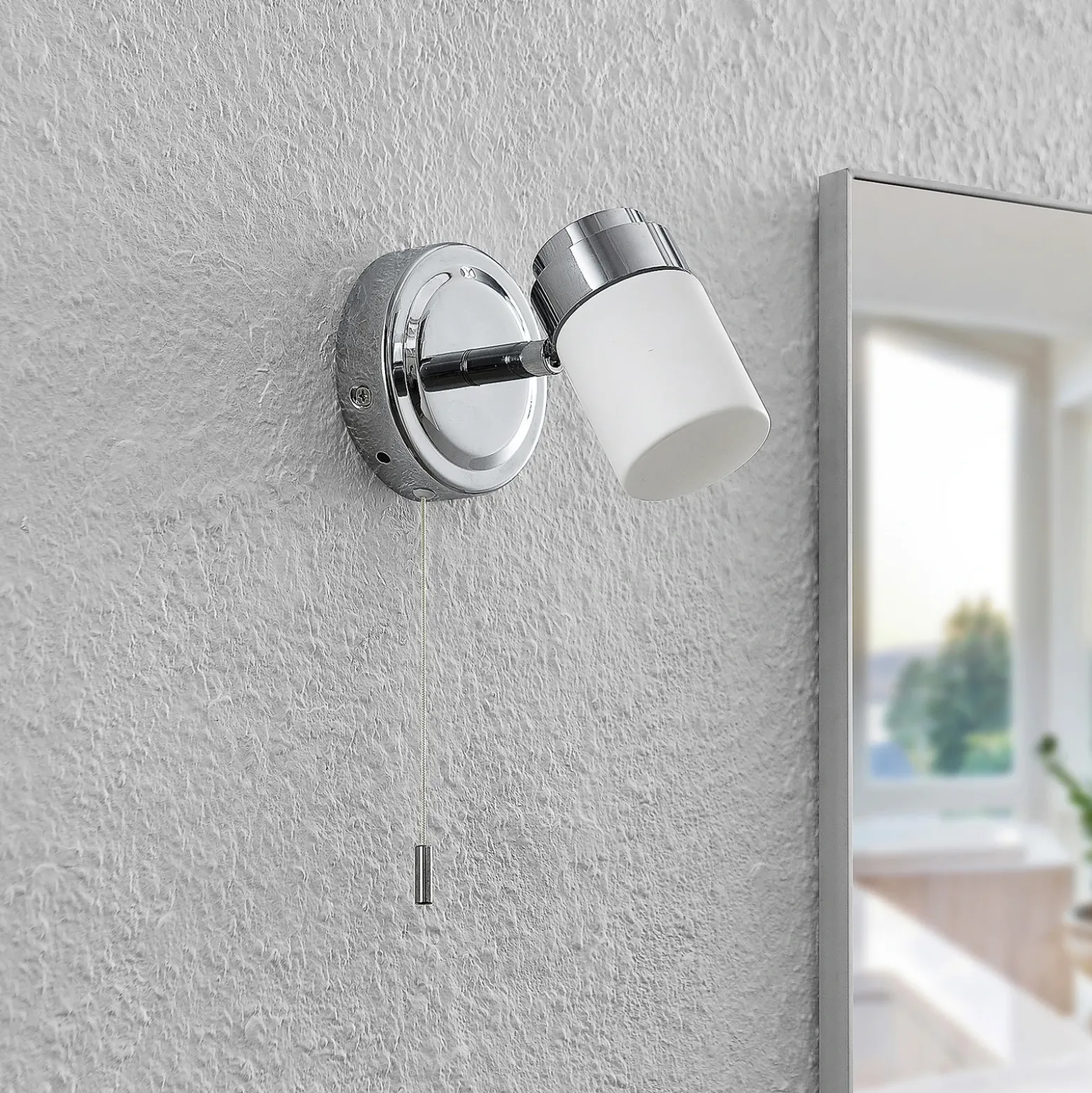 Aplique de pared Lindby Alimari, cromo