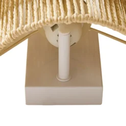Aplique de pared Lindby Anuva, color natural, papel, altura 25 cm