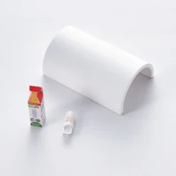 Aplique de pared Lindby Colja, redondo, altura 16 cm, escayola, blanco