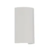 Aplique de pared Lindby Colja, redondo, altura 16 cm, escayola, blanco