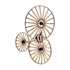 Aplique de pared Lindby Evandor, color natural, bambú, 3 luces, E27