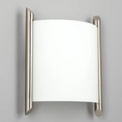 Aplique de pared Lindby Filippa, 25 cm, níquel, cristal, E27