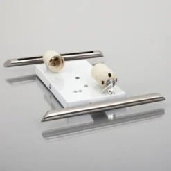 Aplique de pared Lindby Filippa, 31 cm, níquel, cristal, E27