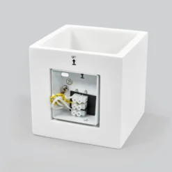 Aplique de pared Lindby Freja, blanco, escayola, G9