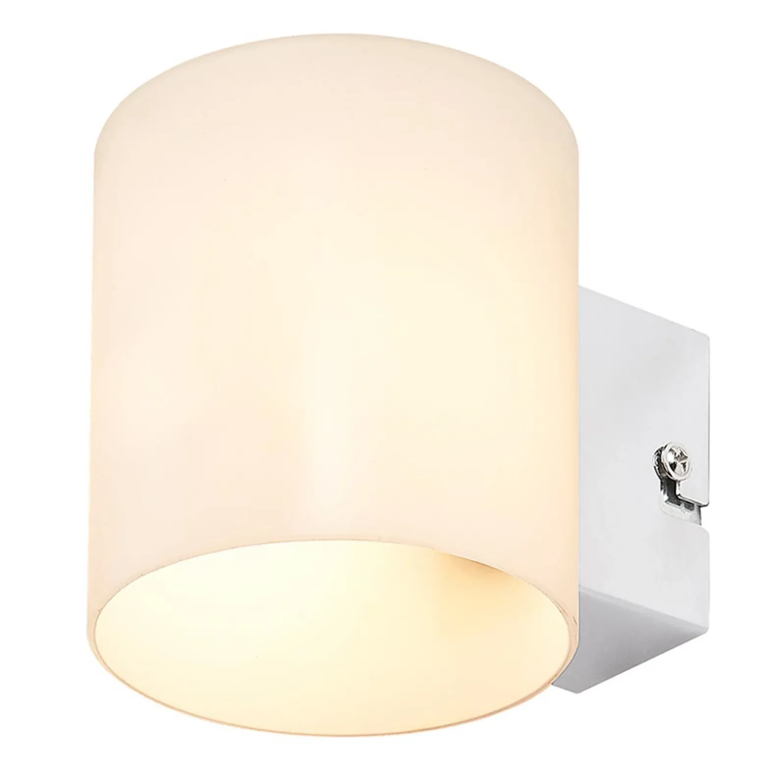 Aplique de pared Lindby Gerrit, blanco, cristal, 10 cm de altura, arriba/abajo,
