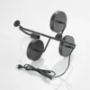 Aplique de pared Lindby Hanjo, altura 50 cm, negro, metal