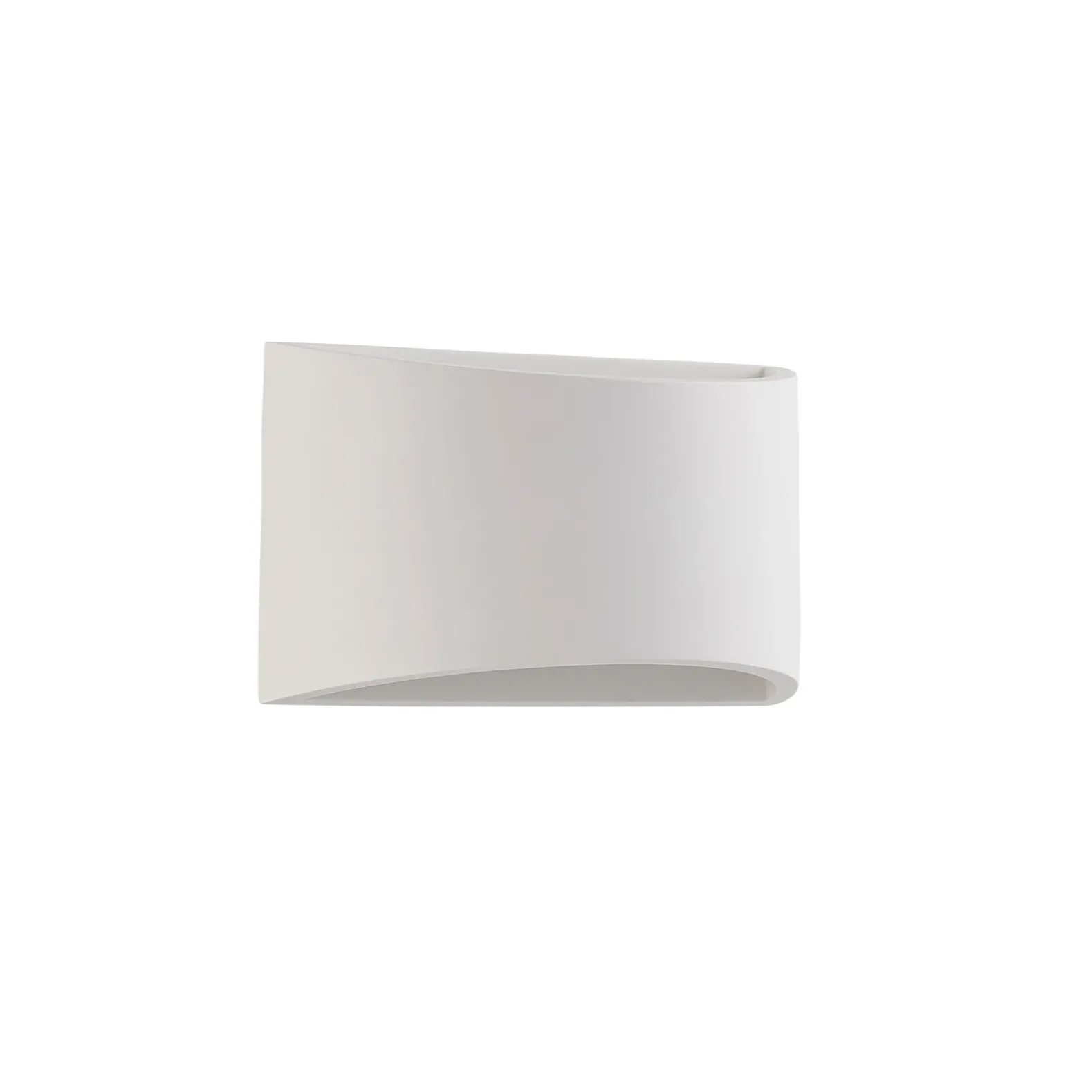 Aplique de pared Lindby Heiko, arriba/abajo, escayola, blanco, altura 12 cm