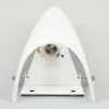 Aplique de pared Lindby Hermine, blanco, cristal, altura 31 cm, E27