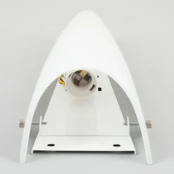 Aplique de pared Lindby Hermine, blanco, cristal, altura 31 cm, E27