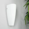 Aplique de pared Lindby Hermine, blanco, cristal, altura 31 cm, E27