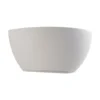 Aplique de pared Lindby «Jimmy», blanco, yeso, semicircular, 24 cm, E14