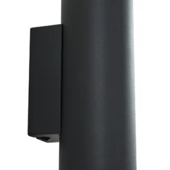 Aplique de pared Lindby Joffrey, 18 cm, negro, arriba/abajo, GU10