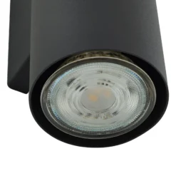 Aplique de pared Lindby Joffrey, 18 cm, negro, arriba/abajo, GU10
