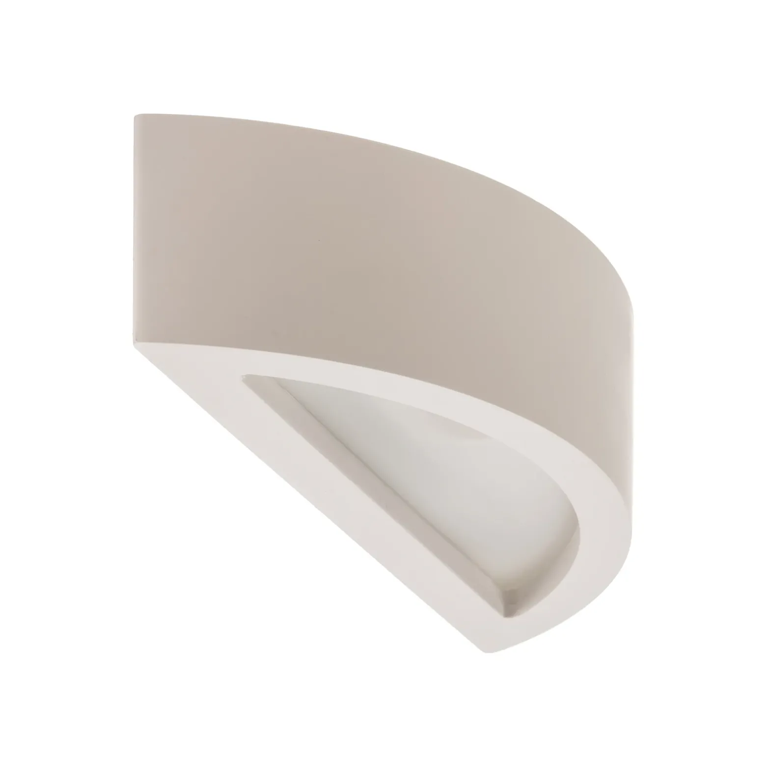 Aplique de pared Lindby Konstantin, ancho 30 cm, blanco, escayola, E14