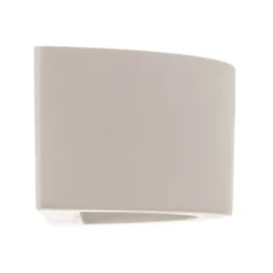 Aplique de pared Lindby Konstantin, ancho 30 cm, blanco, escayola, E14