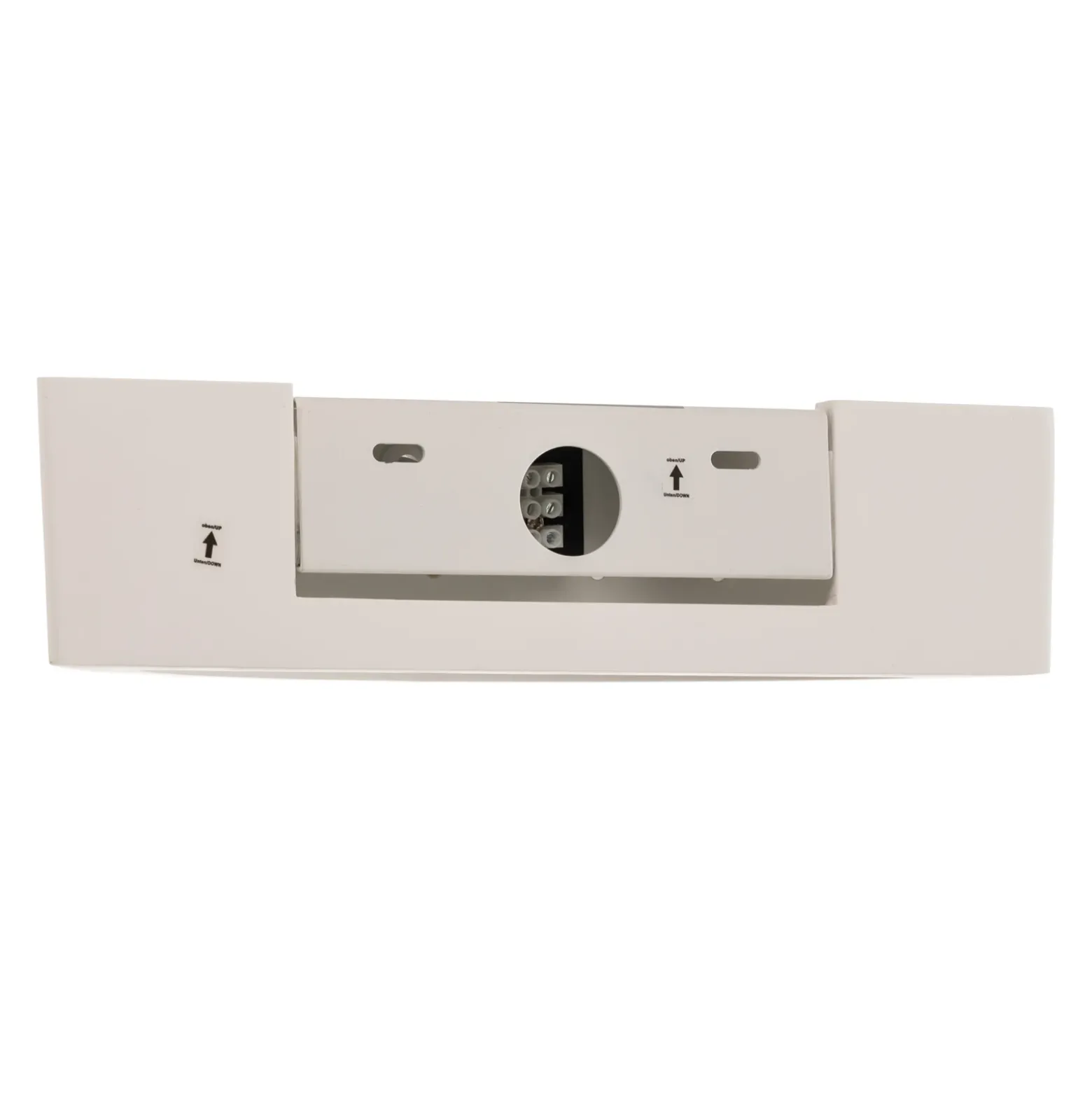 Aplique de pared Lindby Konstantin, ancho 30 cm, blanco, escayola, E14