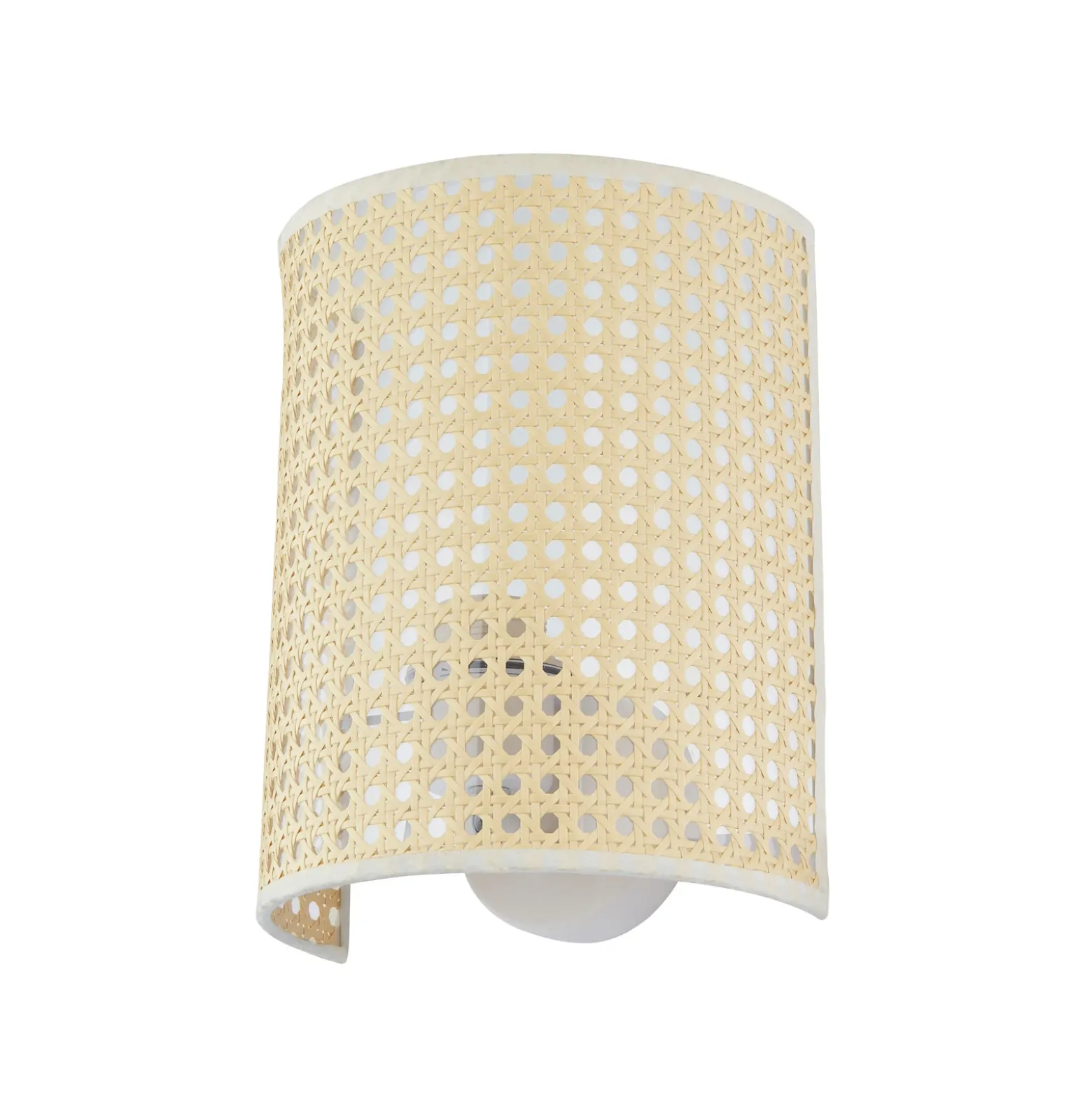 Aplique de pared Lindby Lautaro, bambú, 25 cm de altura, E27