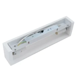 Aplique de pared Lindby Matteo, blanco, escayola, 36 cm, E14, pintable