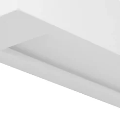 Aplique de pared Lindby Matteo, blanco, escayola, 36 cm, E14, pintable