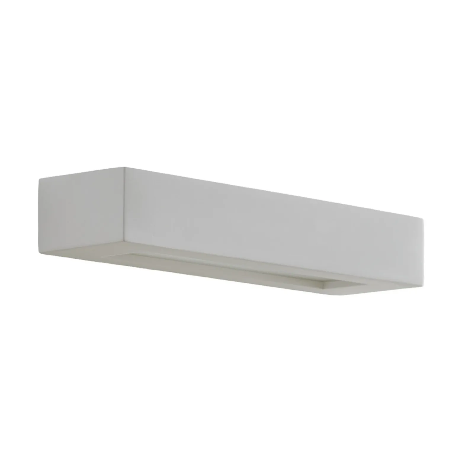Aplique de pared Lindby Matteo, blanco, escayola, 36 cm, E14, pintable
