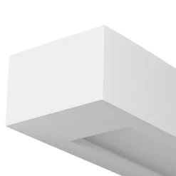 Aplique de pared Lindby Matteo, blanco, escayola, 36 cm, E14, pintable