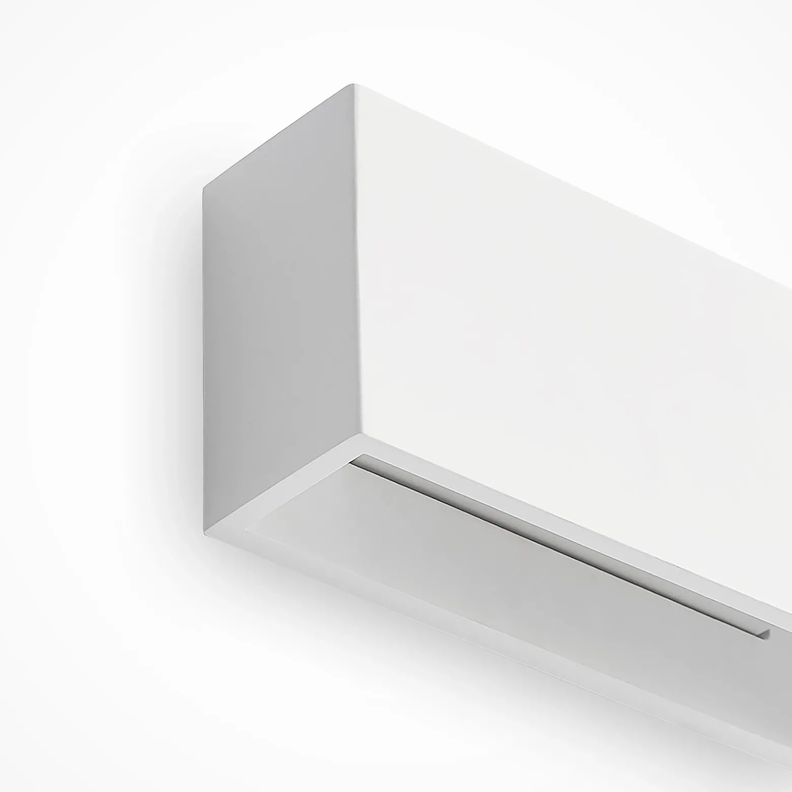 Aplique de pared Lindby Mavora, angular, 25 cm, blanco, escayola, G9