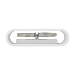 Aplique de pared Lindby Mavora, redondo, 25 cm, blanco, escayola, G9