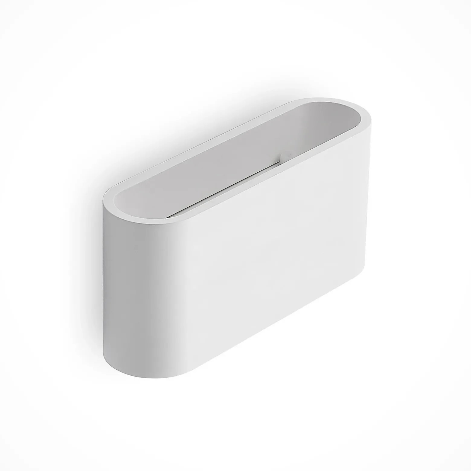 Aplique de pared Lindby Mavora, redondo, 25 cm, blanco, escayola, G9