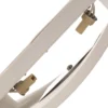 Aplique de pared Lindby Naike, blanco, escayola, altura 15 cm