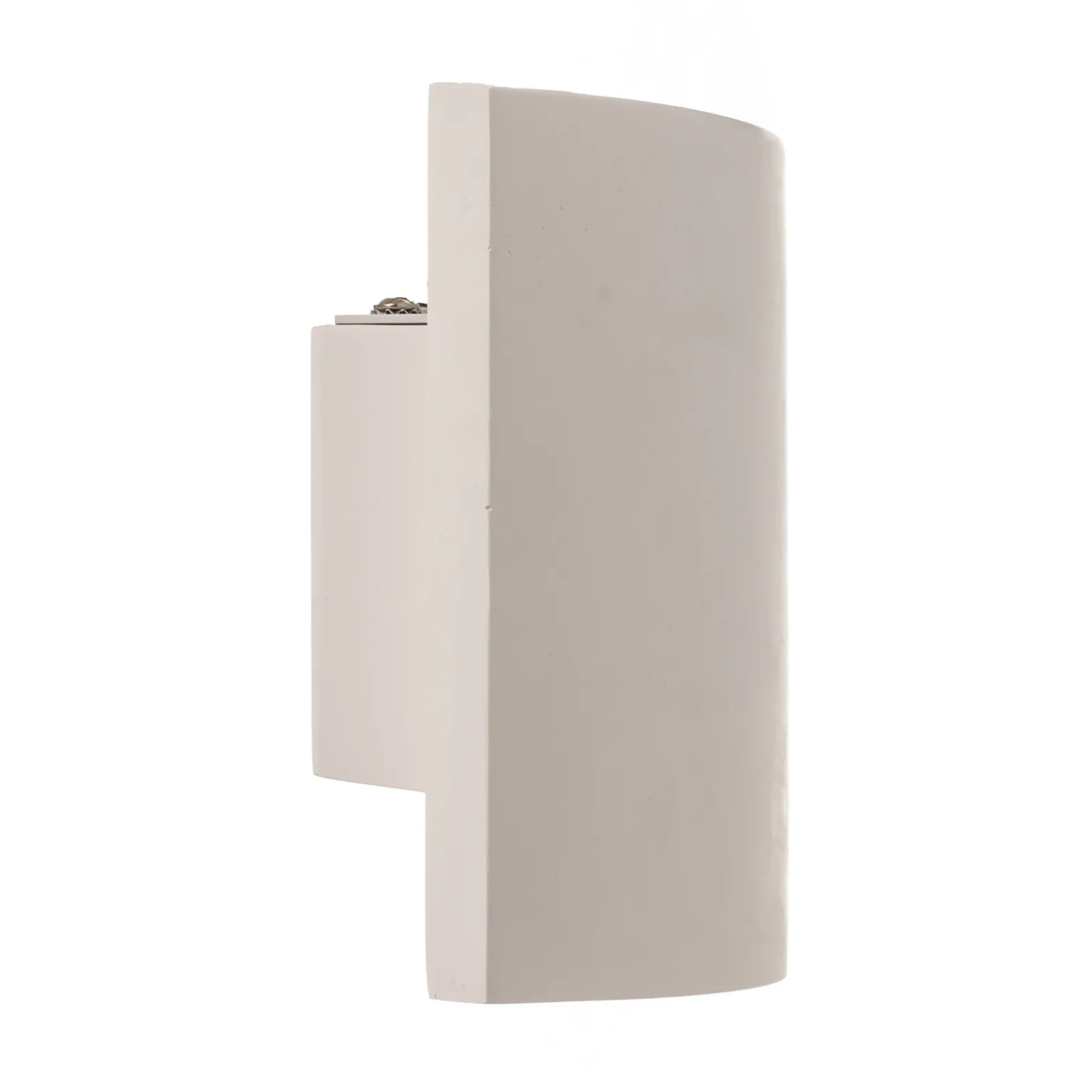 Aplique de pared Lindby Naike, blanco, escayola, altura 15 cm