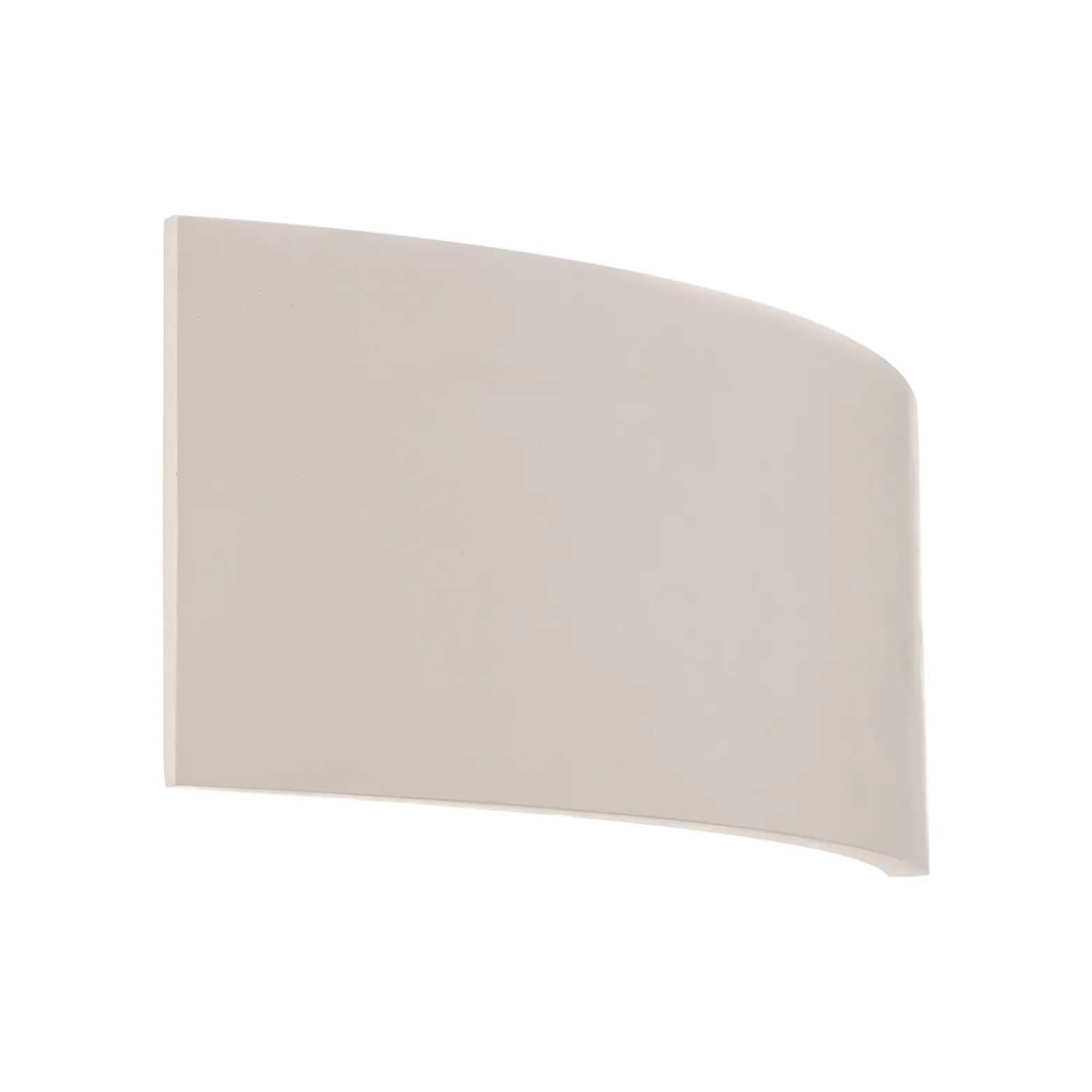 Aplique de pared Lindby Naike, blanco, escayola, altura 15 cm
