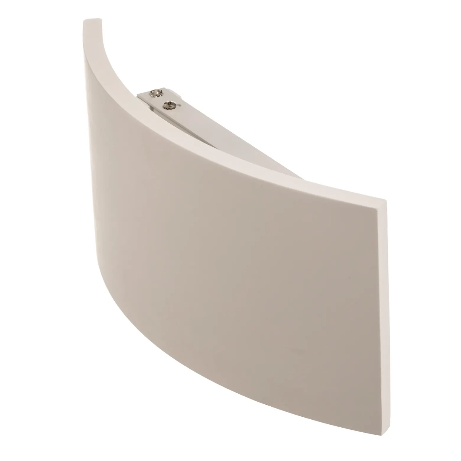 Aplique de pared Lindby Naike, blanco, escayola, altura 15 cm