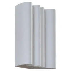Aplique de pared Lindby Novali, blanco, escayola, arriba/abajo, 26 cm, G9