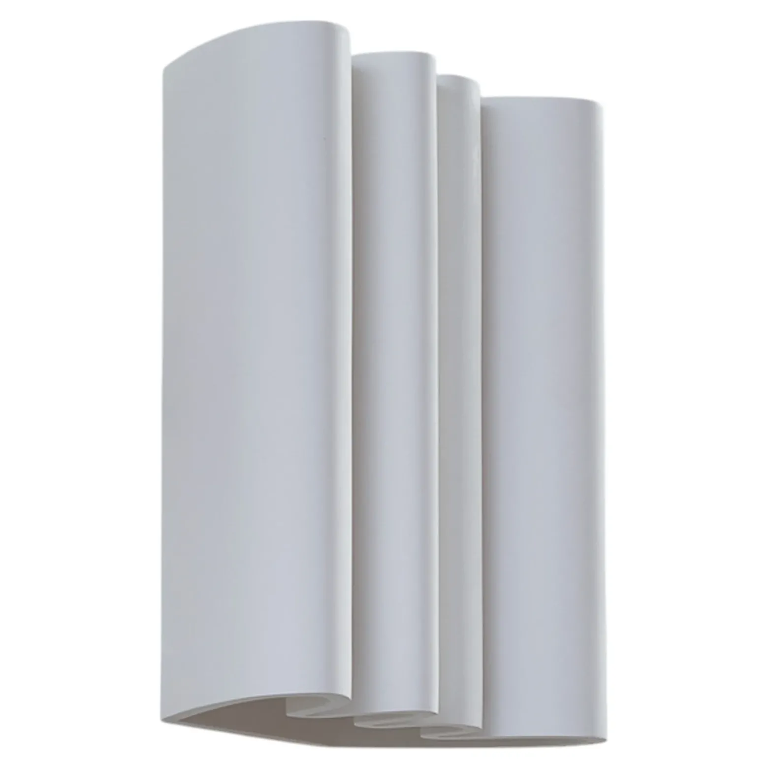 Aplique de pared Lindby Novali, blanco, escayola, arriba/abajo, 26 cm, G9