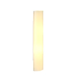 Aplique de pared Lindby Ophelia, altura 39 cm, blanco, cristal