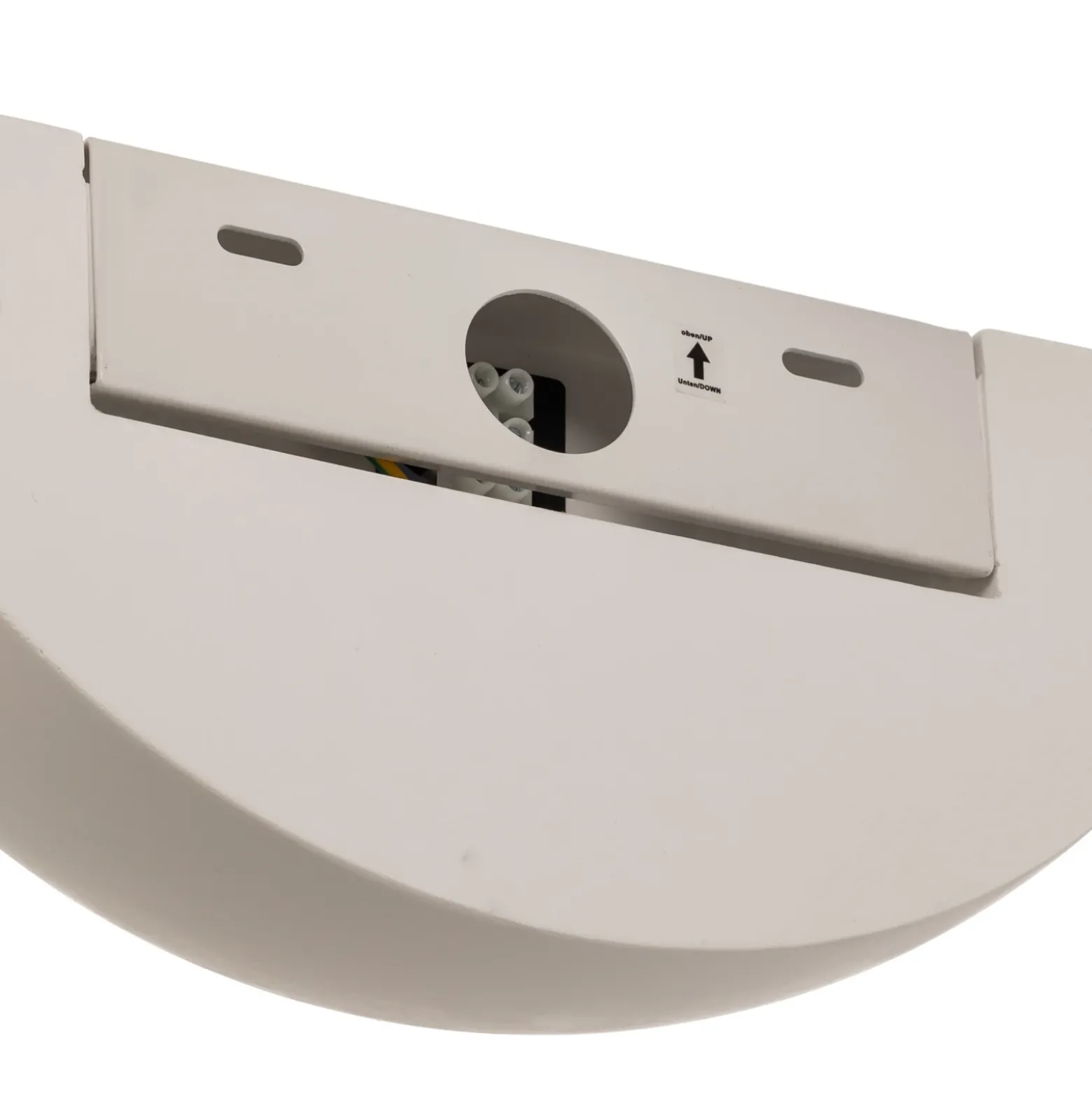 Aplique de pared Lindby Pascali, altura 13 cm, blanco, escayola
