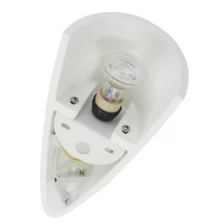 Aplique de pared Lindby Pascali, altura 42 cm, blanco, escayola