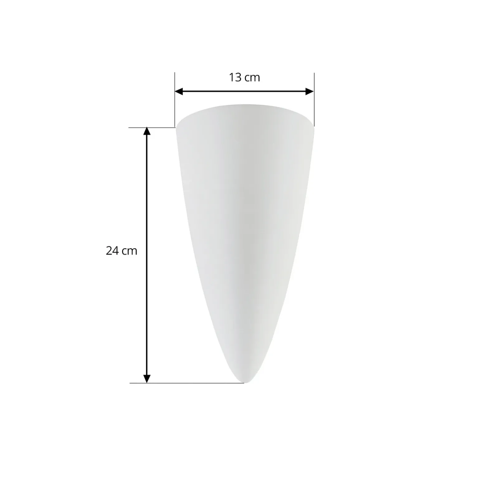 Aplique de pared Lindby Pascali, altura 42 cm, blanco, escayola