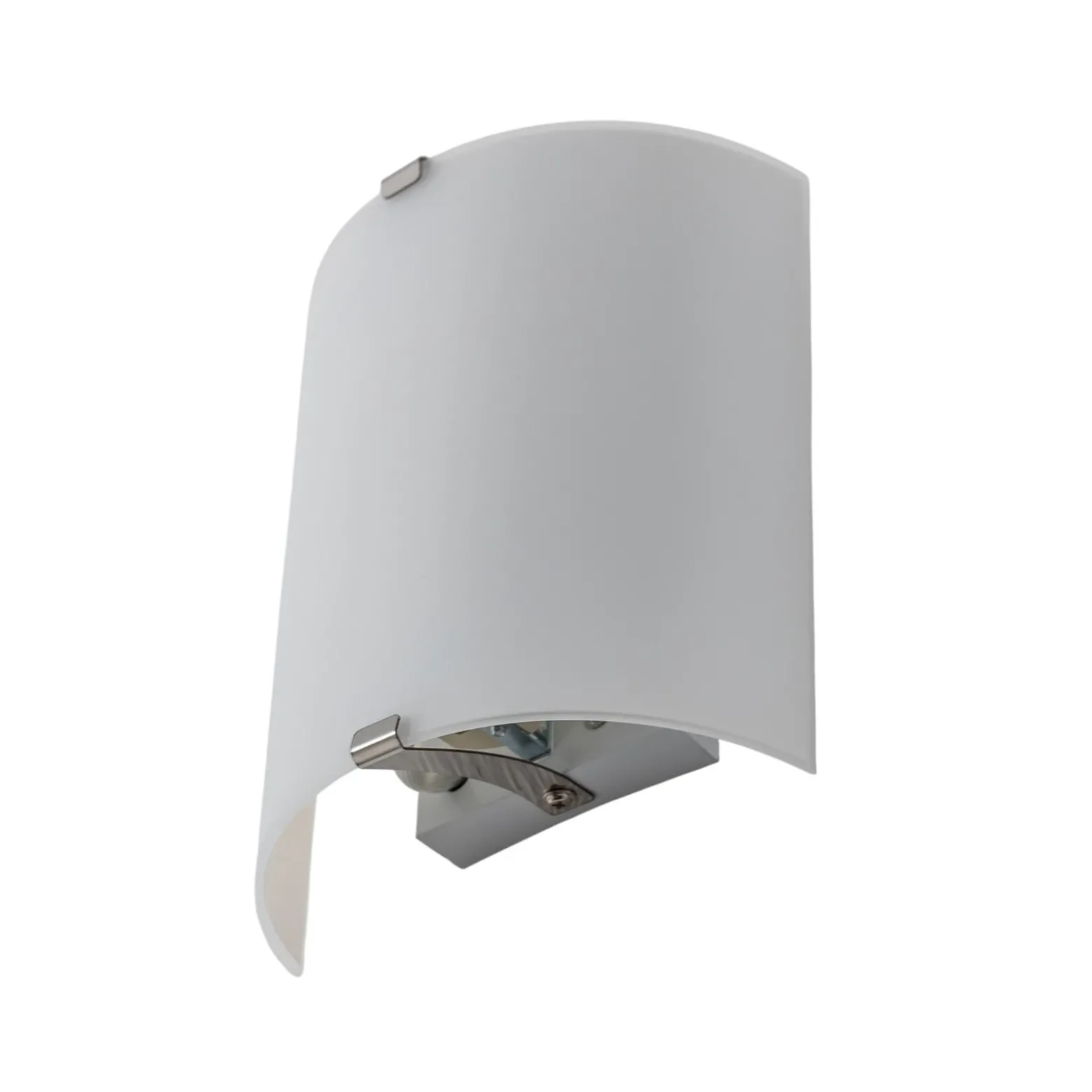 Aplique de pared Lindby «Phil», blanco, cristal, altura 21 cm