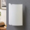 Aplique de pared Lindby Phil, blanco, altura del cristal 21cm, set de 2