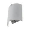 Aplique de pared Lindby «Phil», blanco, cristal, altura 21 cm
