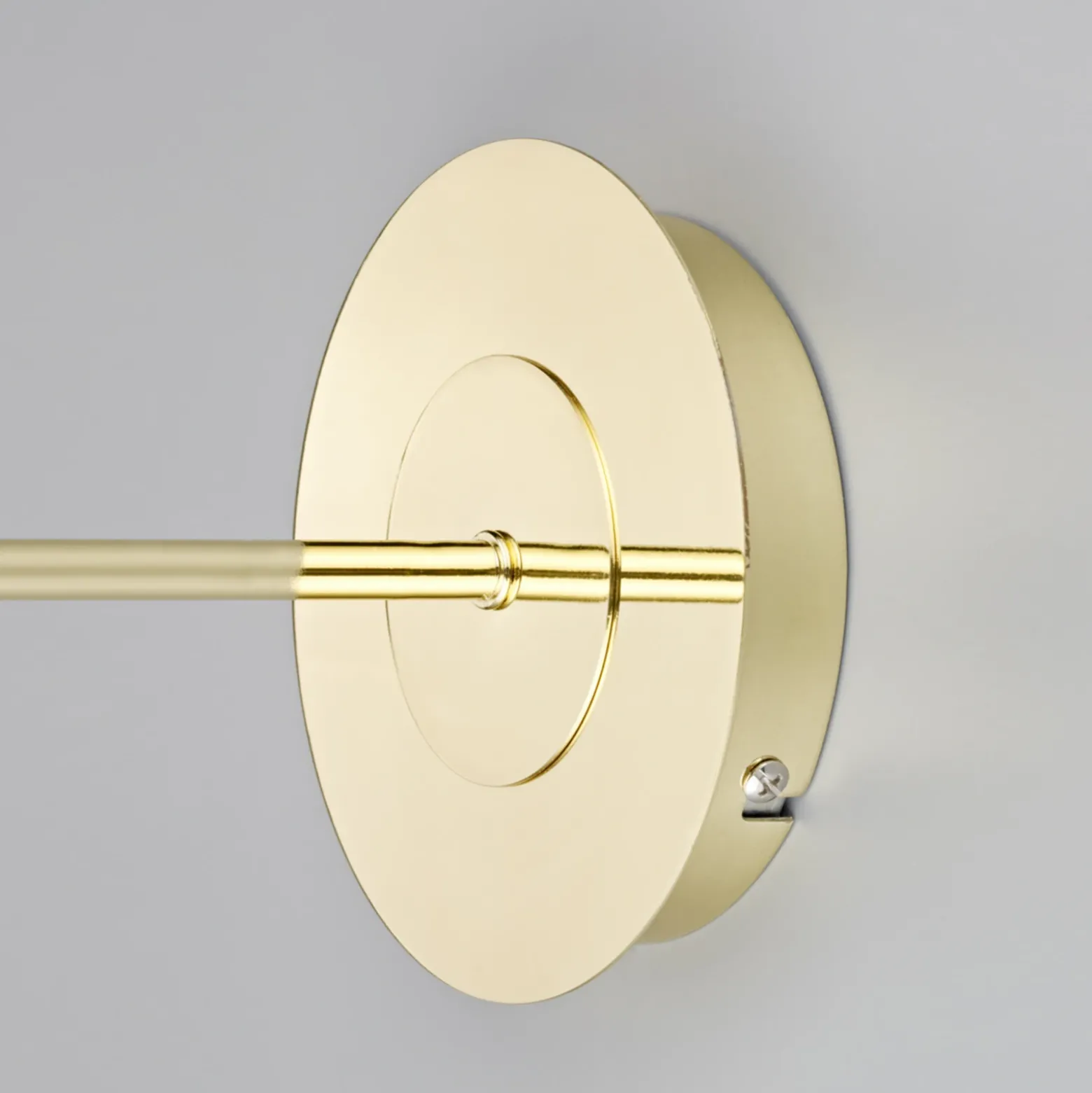Aplique de pared Lindby Pola, 30 cm, latón, extensible, tela