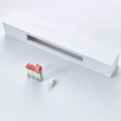 Aplique de pared Lindby Santino, 51 cm, escayola, G9, pintable