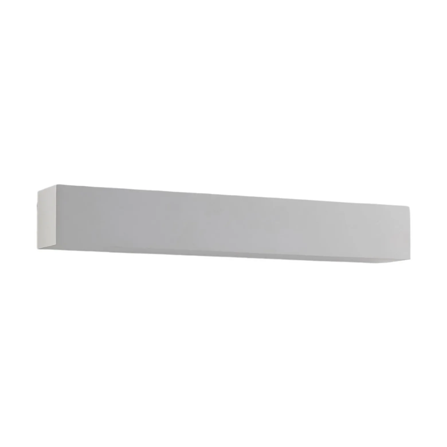 Aplique de pared Lindby Santino, 51 cm, escayola, G9, pintable