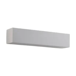 Aplique de pared Lindby Santino, 35 cm, escayola, G9, pintable