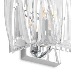 Aplique de pared Lindby Sofia, transparente, acrílico, 23cm