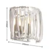 Aplique de pared Lindby Sofia, transparente, acrílico, 23cm