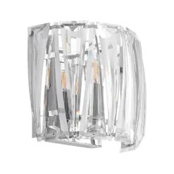Aplique de pared Lindby Sofia, transparente, acrílico, 23cm