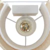 Aplique de pared Lindby Soula, 20 cm, beige, plástico, E27